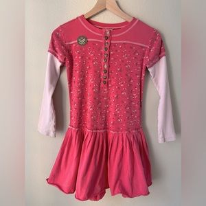 Nartjie Pink Girls Long Sleeve Dress Size 10